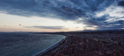 Nizza, sonnenuntergang, sunset, fuhrmann art